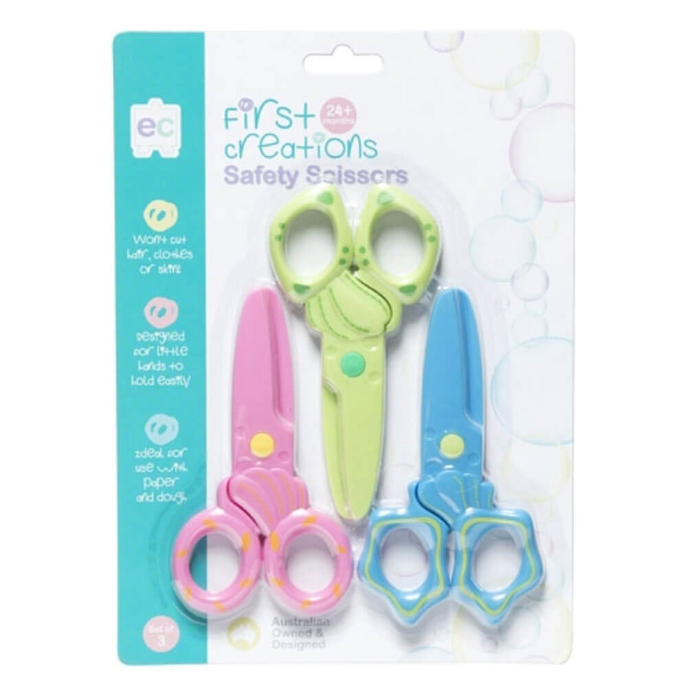 EC First Creations Safety Scissors (3pk)