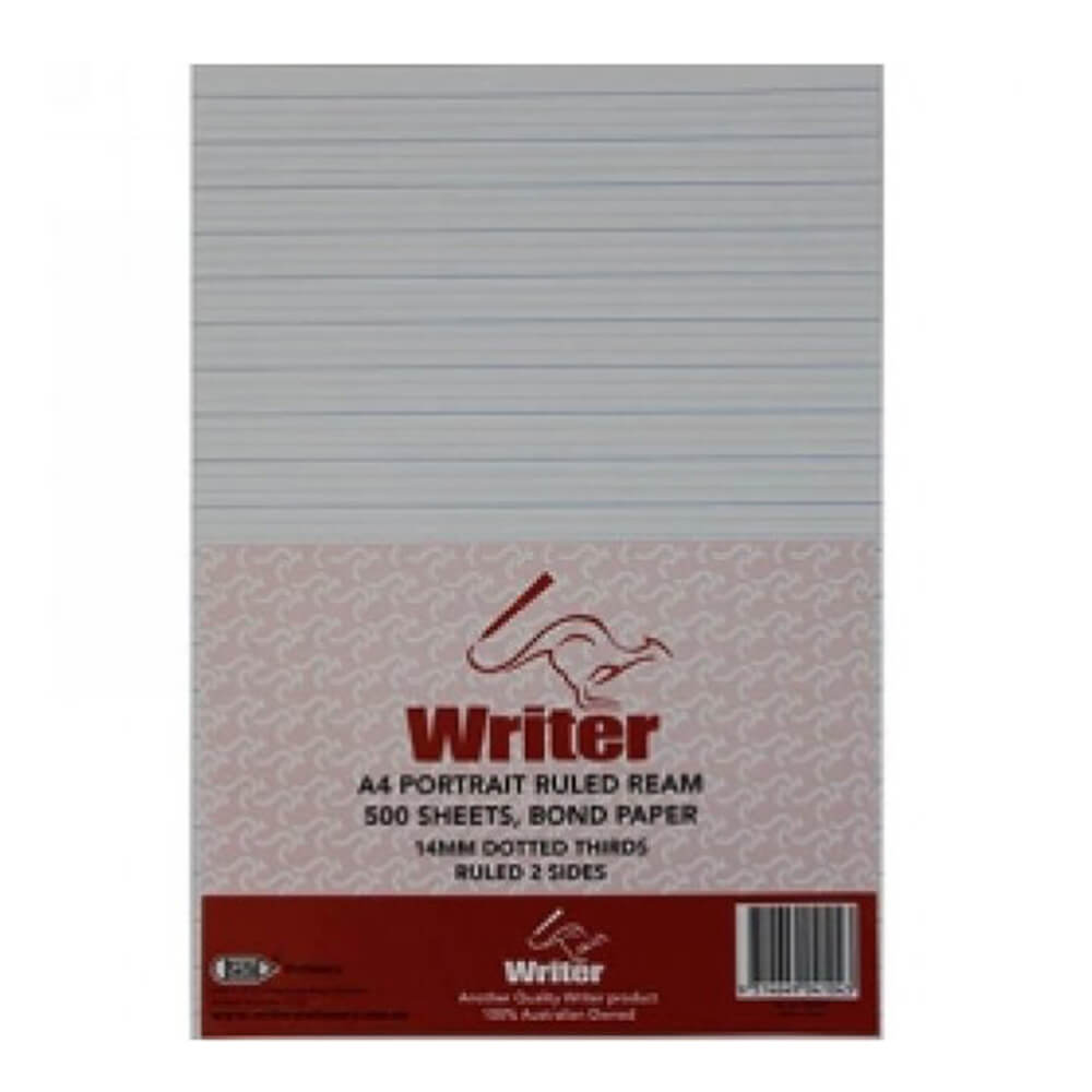 Writer A4 14mm Sunted Thirds Exam Paper (500pcs)