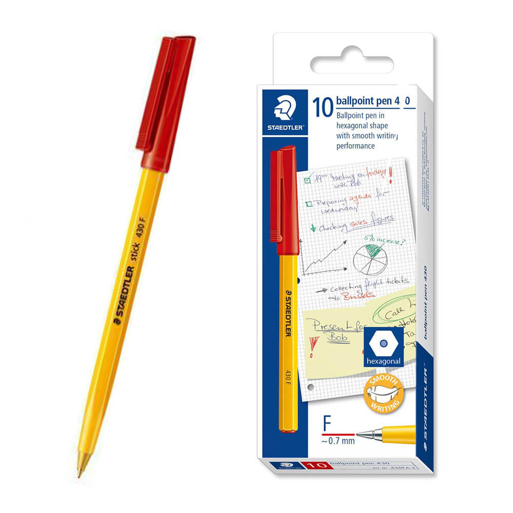 Staedtler Stick Fine Ballpoint Pen (pudełko 10)