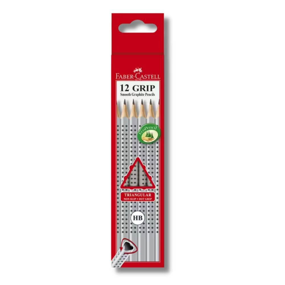 Faber-Castell Triangular Dot Grip Lead Pencil 12st