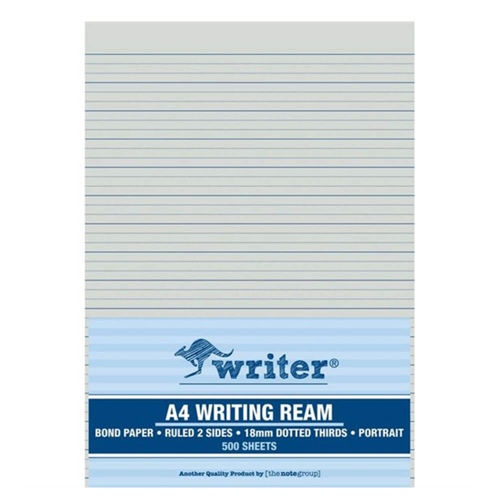 Writer A4 18mm Sunted Thirds Exam Paper (500pcs)