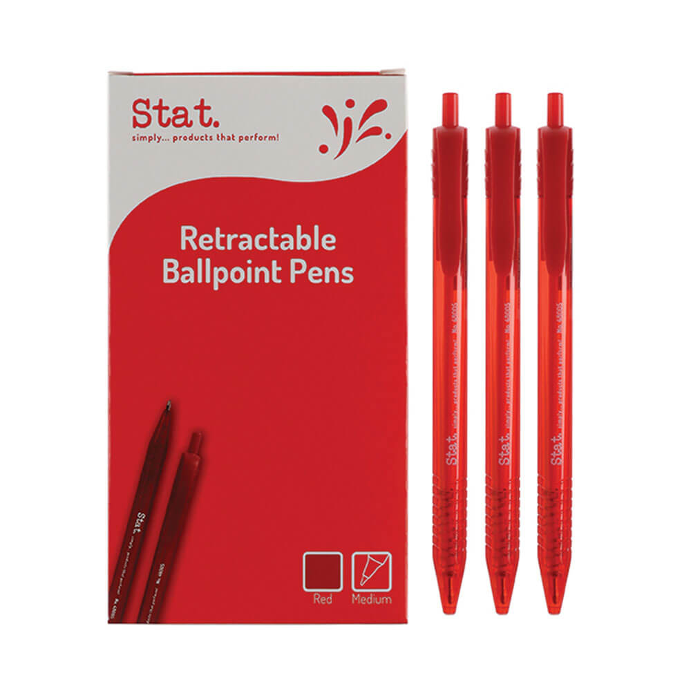 STAT RETRAPBAAR Medium Ballpoint Pen 1 mm (doos van 12)