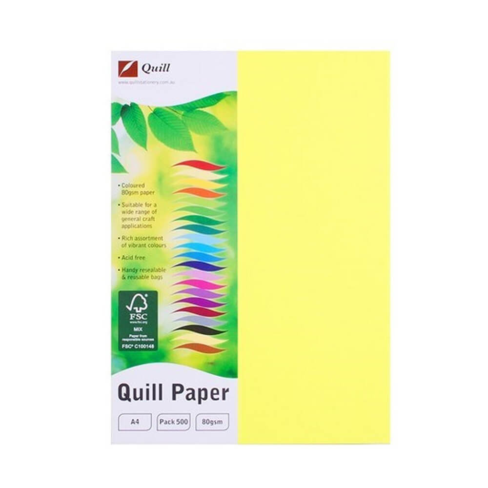  Quill A4 farbiges Kopierpapier 500 Stück (80 g/m²)