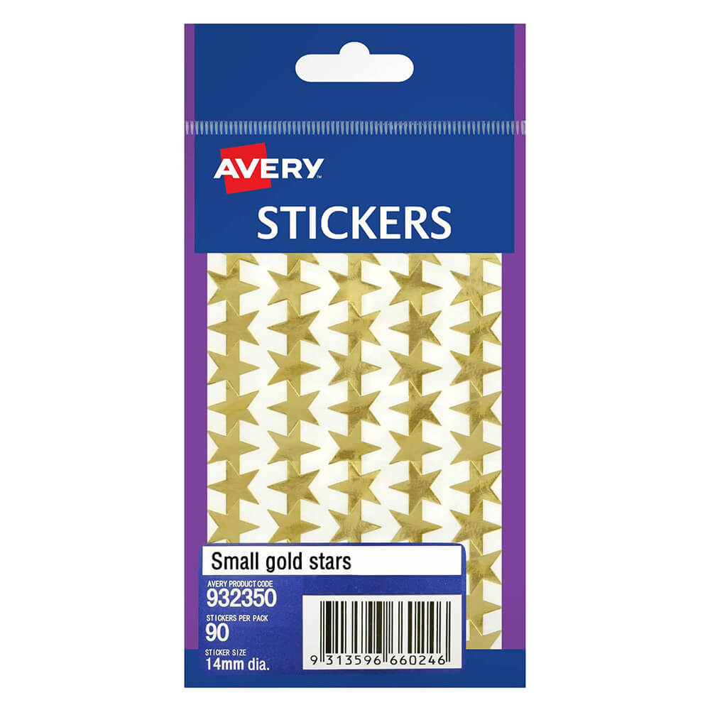 Avery F/P Gold Stars Label (10er-Pack)