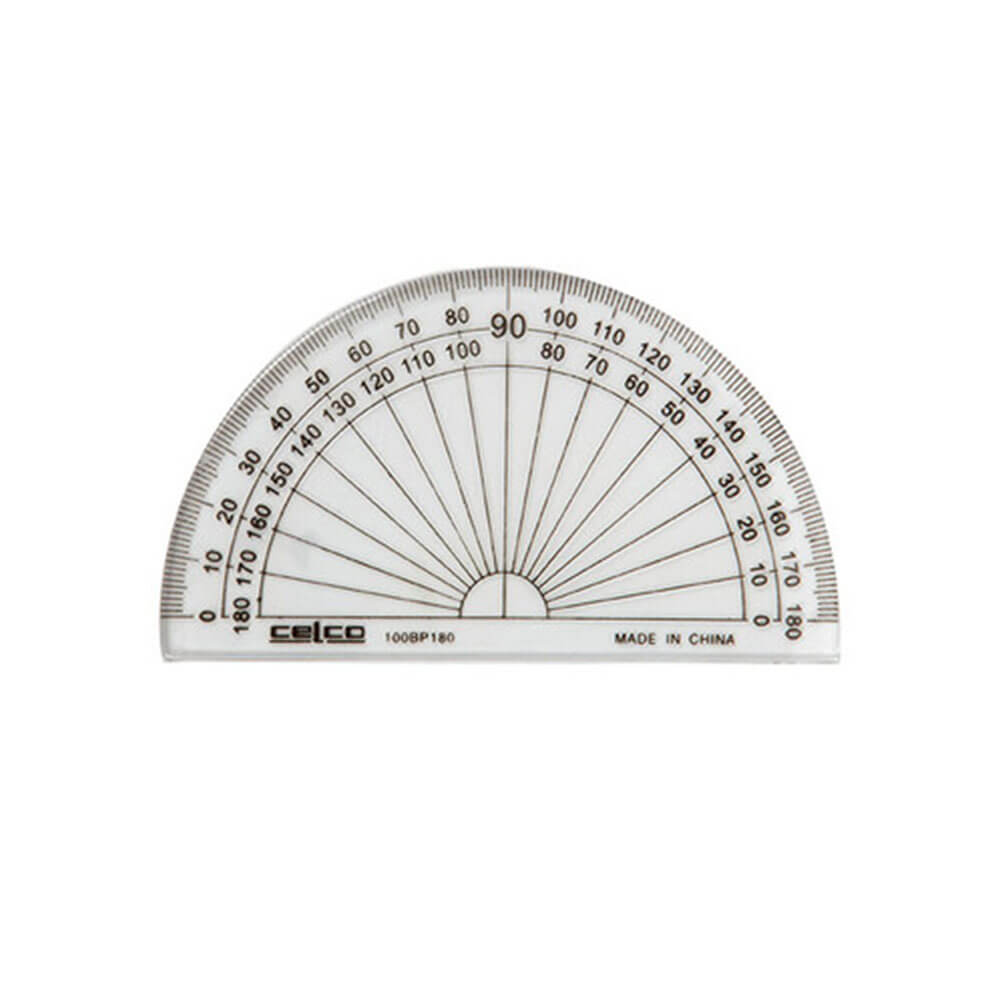 Celco 180 grados Half Circle Protractor 10 cm (claro)