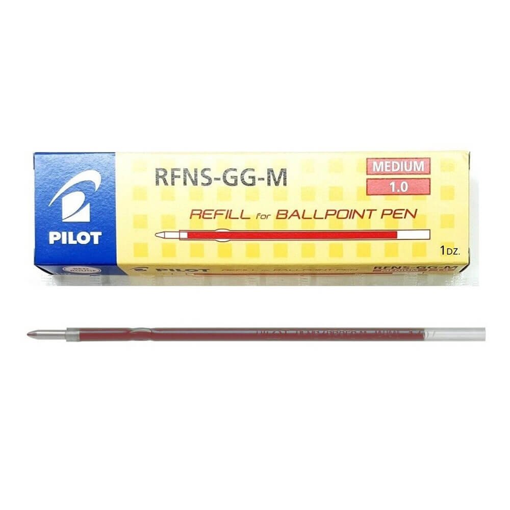 Piloot RFNS-GG Intrekbare medium Tip Pen Navill 12PCS