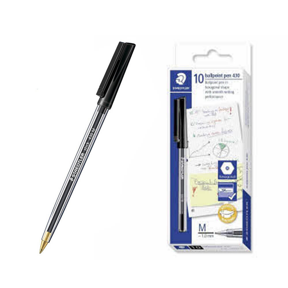  Staedtler Stick Medium Kugelschreiber (Box mit 10 Stück)