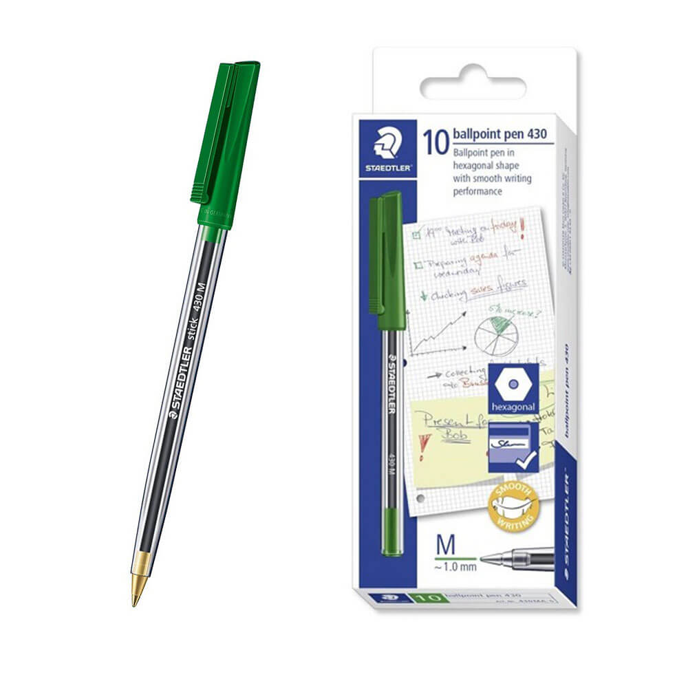  Staedtler Stick Medium Kugelschreiber (Box mit 10 Stück)