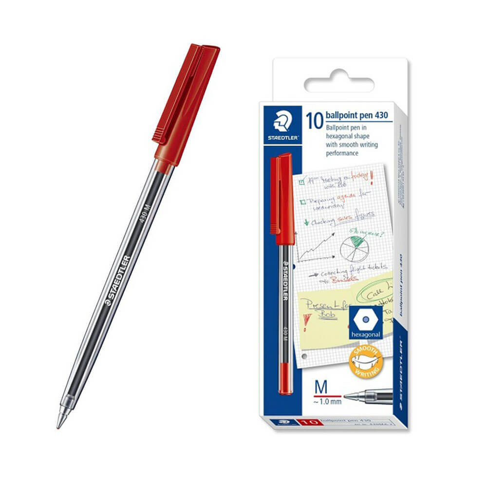  Staedtler Stick Medium Kugelschreiber (Box mit 10 Stück)