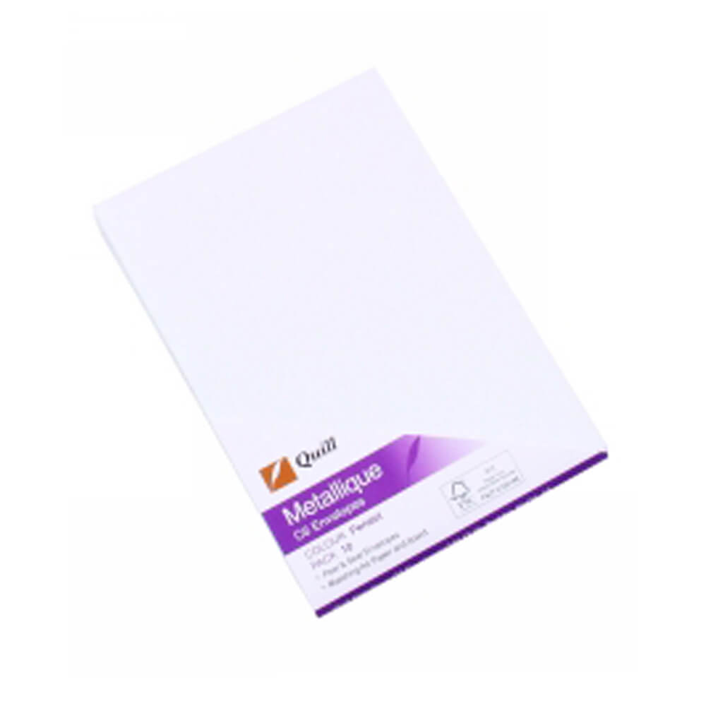 Enveloppes métalliques Quill C6 (pack de 10)